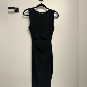 Pretty Garden Black Dress